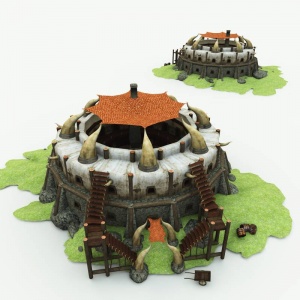 Orc Village Inn 3D Building