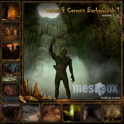 Caves and Caverns Backgrounds Volume 1 