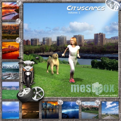 Cityscapes Backgrounds Volume 1 