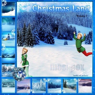 Christmas Land Backgrounds Volume 1