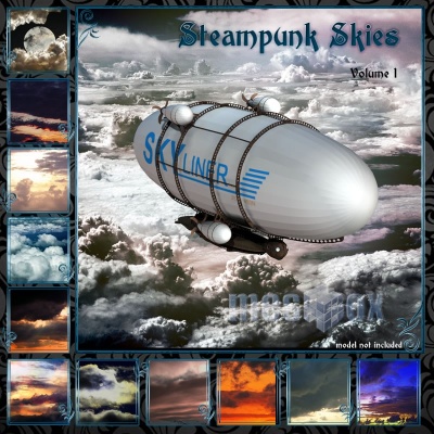 Steampunk Skies Backgrounds 1 