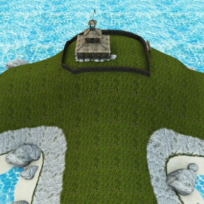 Dead Pirate Cove Pirate Fort 3D Model