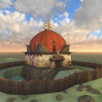 Orc Village Guardhouse 3D Building
