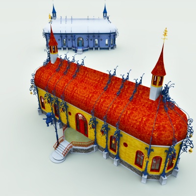 North Pole Teddy Bear Factory 3D Model